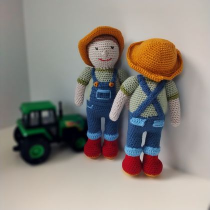 The Farmer Crochet Doll Soft Toy